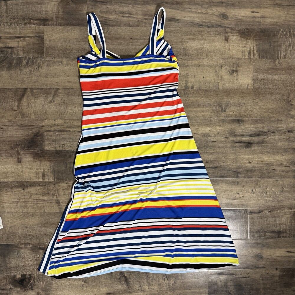 Womens John Paul Richard multistriped resort wear dress size L - Picture 7 of 7